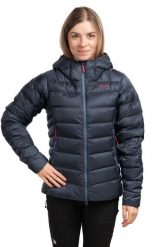 Kurtka puchowa damska Electron Pro Hoody. Szare kurtki damskie RAB, na zimę, l, bez wzorów, z materiału, z kapturem. Za 1,083.49 zł.