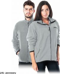 R.E.I.S. POLAR-HONEY - bluza, miły w dotyku krótko strzyżony polar, 100% poliester 290 g/m2, suwak, 3 zasuwane kieszenie - jasnoszary 3XL. Szare bluzy męskie R.E.I.S., m, bez wzorów, z polaru, bez kaptura. Za 74.54 zł.