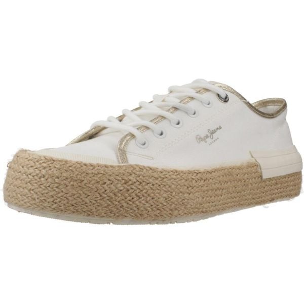 Buty PEPE JEANS SAMOI MIX Biały. Białe obuwie sportowe damskie Pepe Jeans, trekkingowe. Za 263.99 zł.
