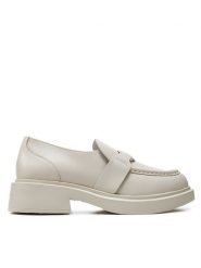 KARL LAGERFELD Loafersy KL41210 Biały. Białe mokasyny damskie KARL LAGERFELD, ze skóry. Za 479.99 zł.