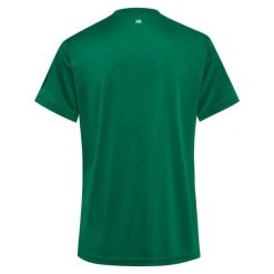 Damski jersey Hummel Core Xk. Zielone koszulki sportowe damskie Hummel, bez wzorów, z jersey, bez kołnierzyka, bez ramiączek, do piłki ręcznej. Za 138.50 zł.