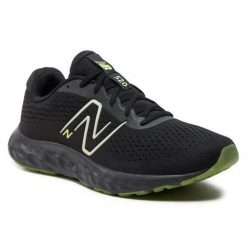 Buty do biegania męskie New Balance 520. Czarne buty sportowe męskie New Balance, z materiału, bez zapięcia, do biegania. Za 364.00 zł.