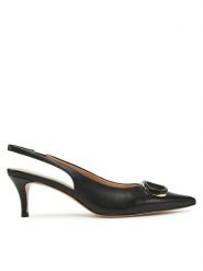 TWINSET Szpilki 251TCP062 Czarny. Czarne szpilki damskie Twinset, bez wzorów, ze skóry, bez obcasa, bez zapięcia. Za 629.99 zł.