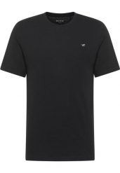 Męski T-Shirt Mustang Style Alex Black 1017989 4142. Czarne t-shirty męskie Mustang, m, bez wzorów, bez kołnierzyka. Za 79.99 zł.