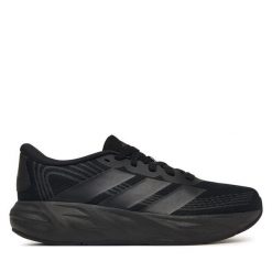Sneakersy adidas. Czarne trampki i tenisówki chłopięce Adidas, bez wzorów, bez zapięcia. Za 199.99 zł.