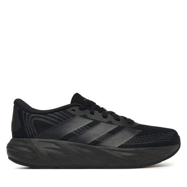 Sneakersy adidas. Czarne trampki i tenisówki chłopięce Adidas, bez wzorów, bez zapięcia. Za 199.99 zł.
