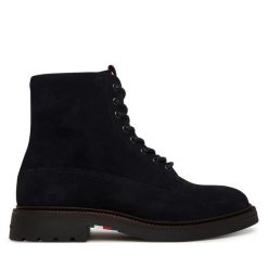 Kozaki Tommy Hilfiger. Niebieskie kozaki męskie Tommy Hilfiger. Za 489.99 zł.