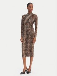 Bardot Sukienka koktajlowa Aliyah 56305DB4 Brązowy Slim Fit. Brązowe sukienki damskie Bardot, s, bez wzorów, z syntetyku, wizytowe, bez kołnierzyka, bez ramiączek. Za 529.99 zł.