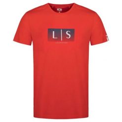 T-shirt męski Loap Allyss czerwony 2xl. Czerwone t-shirty męskie LOOP, m, bez wzorów, z bawełny, klasyczne, bez kołnierzyka. Za 64.79 zł.