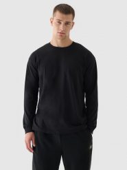 4F Longsleeve oversize z nadrukiem męski - czarny XL. Czarne koszulki sportowe męskie 4f, m, bez wzorów, z bawełny, klasyczne, bez kołnierzyka. W wyprzedaży za 39.99 zł.