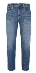 Spodnie jeansowe, Straight Leg, D-LEON 50. Niebieskie spodnie materiałowe męskie Volcano, m, bez wzorów, z bawełny, klasyczne. Za 189.99 zł.