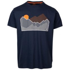 T-shirt Męski Z Nadrukiem Lisab. Niebieskie t-shirty męskie Trespass, m, bez wzorów, z bawełny, klasyczne, bez kołnierzyka. Za 60.99 zł.