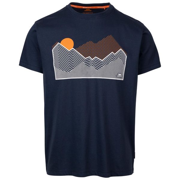 T-shirt Męski Z Nadrukiem Lisab. Niebieskie t-shirty męskie Trespass, m, bez wzorów, z bawełny, klasyczne, bez kołnierzyka. Za 61.99 zł.