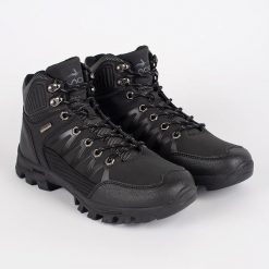 Vico Czarne buty męskie trekkingowe wiązane. Czarne trekkingi męskie . Za 212.22 zł.