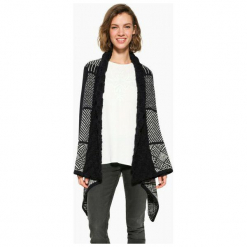 Desigual Sweter Damski Menta M Ciemnoniebieski. Szare swetry damskie Desigual. W wyprzedaży za 347.00 zł.