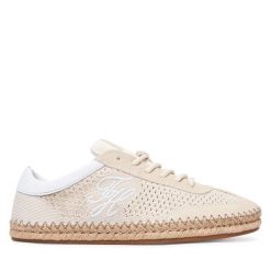 Espadryle Tommy Hilfiger. Brązowe espadryle damskie Tommy Hilfiger, bez wzorów, bez obcasa, bez zapięcia. Za 449.99 zł.