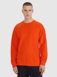 4F Bluza dresowa nierozpinana bez kaptura męska - pomarańczowa S. Brązowe bluzy męskie 4f, m, bez wzorów, z bawełny, bez kaptura. W wyprzedaży za 79.99 zł.