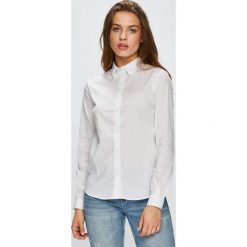 Trussardi Jeans - Koszula. Szare koszule damskie TRUSSARDI JEANS, z bawełny, casualowe, z klasycznym kołnierzykiem, z długim rękawem. Za 319.90 zł.