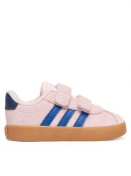 Adidas Sneakersy Vl Court 3.0 KI6496 Różowy. Czerwone buty sportowe dziewczęce Adidas, bez wzorów, ze skóry, bez zapięcia. Za 179.99 zł.