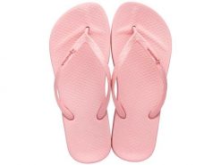 Japonki plażowe damskie Ipanema Anatomic Colors Fem. Czerwone klapki damskie Ipanema, bez wzorów, z gumy, bez obcasa, na płaskiej podeszwie. Za 129.00 zł.