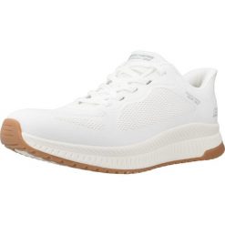 Buty SKECHERS BOBS SQUAD 4 STAPLE LOOK Biały. Białe obuwie sportowe damskie Skechers, bez wzorów, z syntetyku, trekkingowe, Skechers Sport. Za 364.99 zł.
