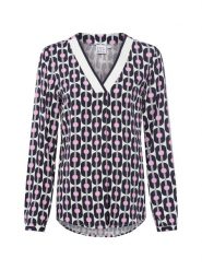 Emily van den Bergh Bluzka damska tunika Kobiety wiskoza niebieski|wyrazisty róż|biały wzorzysty, 44. Białe tuniki damskie Emily van den Bergh, bez wzorów, z wiskozy, bez kołnierzyka, bez ramiączek. Za 349.95 zł.