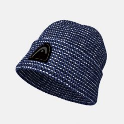 KANE Beanie. Niebieskie czapki i kapelusze damskie Head, na zimę, z aplikacjami, sportowe. Za 150.00 zł.