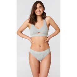 Calvin Klein Stringi Cotton - Grey. Szare stringi damskie Calvin Klein, z bawełny. Za 80.95 zł.