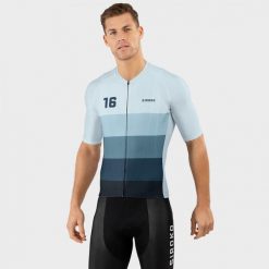 Męska koszulka rowerowa z krótkim rękawem Kolarstwo Siroko M2 Hardknott Pass. Niebieskie buty sportowe męskie SIROKO, z jersey, bez zapięcia, rowerowe. Za 339.00 zł.