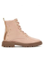 Primigi Trapery 8909600 D Różowy. Czerwone buty zimowe dziewczęce Primigi, bez wzorów, z lakierowanej skóry, bez zapięcia. Za 349.99 zł.