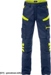 Spodnie ochronne męskie do pasa odblaski wiele kieszeni + na nakolanniki wstawki Cordura strecz 2555 STFP FRSTDS-2555 52. Brązowe spodnie materiałowe męskie Reis, m, bez wzorów. Za 463.82 zł.