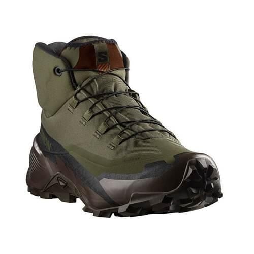 Buty trekkingowe męskie Salomon Cross Hike Tracker Gtx. Zielone trekkingi męskie Salomon, za kostkę, trekkingowe, gore-tex. Za 762.00 zł.