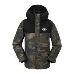 Kurtka narciarska Volcom Stone.91 Ins. Zielone kurtki męskie Volcom, na zimę, m, bez wzorów, sportowe, bez kaptura. Za 723.50 zł.