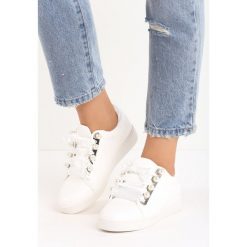 Białe Buty Sportowe Supersonic. Białe obuwie sportowe damskie Born2be, z satyny. Za 79.99 zł.