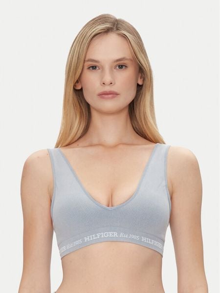 Tommy Hilfiger Biustonosz top UW0UW05726 Niebieski. Niebieskie biustonosze Tommy Hilfiger, bez wzorów, z bawełny. Za 119.99 zł.