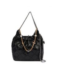 Tory Burch Torebka Fleming 164022 Czarny. Czarne torebki do ręki damskie Tory Burch, bez wzorów, ze skóry, bez dodatków. Za 2,699.00 zł.