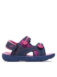 Joma Sandały S.Ocean Jr 2443 SOCEJS2443V Granatowy. Niebieskie sandały dziewczęce Joma, ze skóry, bez zapięcia. Za 69.99 zł.