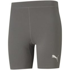 Spodenki męskie Puma Liga Baselayer Short Tight. Białe krótkie spodenki sportowe męskie Puma, m, bez wzorów, do piłki nożnej. Za 141.56 zł.