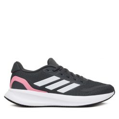 Buty do biegania adidas. Szare obuwie sportowe damskie Adidas, bez wzorów, do biegania. Za 259.99 zł.