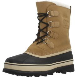 Buty SOREL CARIBOU Jasnobrązowy. Brązowe trekkingi męskie Sorel, na zimę, trekkingowe. Za 701.99 zł.