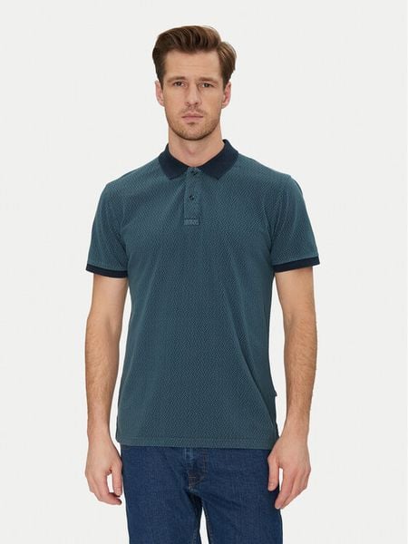 Blend Polo 20718252 Granatowy Regular Fit. Niebieskie koszulki polo męskie Blend, m, bez wzorów, z bawełny, bez ramiączek. Za 69.99 zł.
