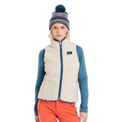 Damska kurtka puchowa Protest Prtbodhi Bodywarmer. Białe kurtki damskie Protest, bez wzorów, z polaru, bez kaptura. Za 341.15 zł.