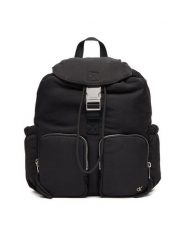 Calvin Klein Plecak LV04K3214G Czarny. Czarne plecaki damskie Calvin Klein, bez wzorów, z materiału. Za 329.99 zł.