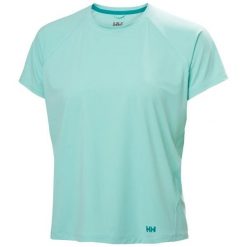 Koszulka damska Helly Hansen Shine Solen. Niebieskie t-shirty damskie Helly Hansen, l, bez wzorów, klasyczne, bez kołnierzyka. Za 315.50 zł.