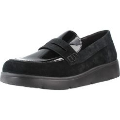 Buty GEOX D46LCB 02266 Czarny. Czarne obuwie sportowe damskie Geox, bez wzorów, ze skóry, na fitness i siłownię. Za 359.99 zł.