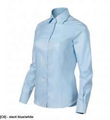 Journey - ADLER - Journey - Koszula damska, 130 g/m2, 100 % bawełna - slant blue/white 2XL. Białe koszule damskie Malfini, m, bez wzorów, z bawełny, bez kołnierzyka, bez ramiączek. Za 295.02 zł.