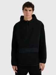 POLAR MĘSKI 4F BLUZA POLAROWA TFLEM427-20 M427 KOLOR CZARNY. Czarne bluzy męskie 4f, l, bez wzorów, z materiału, bez kaptura. Za 169.99 zł.
