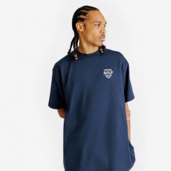 Koszulka z grafiką unisex Heritage. Czerwone t-shirty damskie Decathlon, xl, bez wzorów, z bawełny, bez kołnierzyka. Za 69.99 zł.