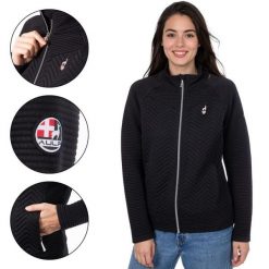 Bluza polarowa damska AULP SIMIX oddychająca. Czarne bluzy damskie Aulp, bez wzorów, z polaru, bez kaptura. W wyprzedaży za 279.99 zł.