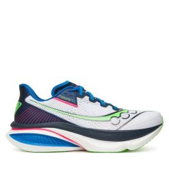 Buty do biegania Saucony. Białe buty sportowe męskie Saucony, bez zapięcia, do biegania. Za 699.99 zł.